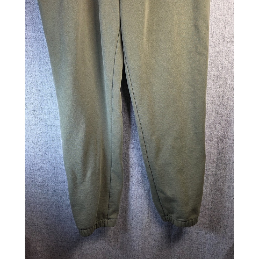 Bearded Goat Men's XL Green VOID Heavyweight Jogger Sweatpants Zip Back Pocket - Picture 3 of 8